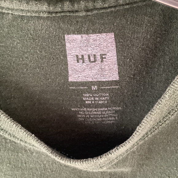Huf Mens Green Graphic Tee Shirt M - Picture 6 of 7